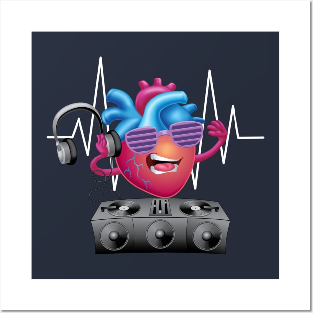Heart Beat Wall Art by JollyHedgehog